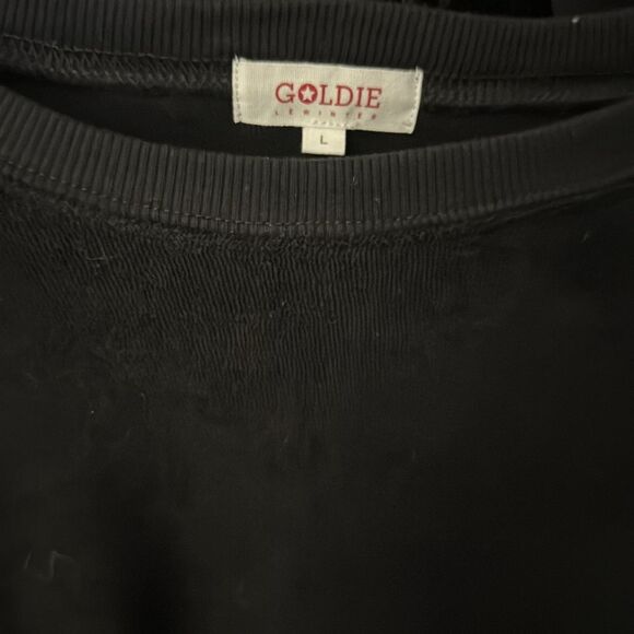 NWOT  170.00GOLDIE REVERSE FRENCH TERRY PUFF SLEEVE SWEATSHIRT Large - Picture 6 of 6